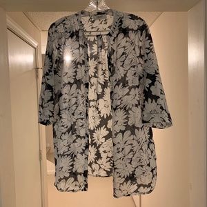 Floral beach coverup